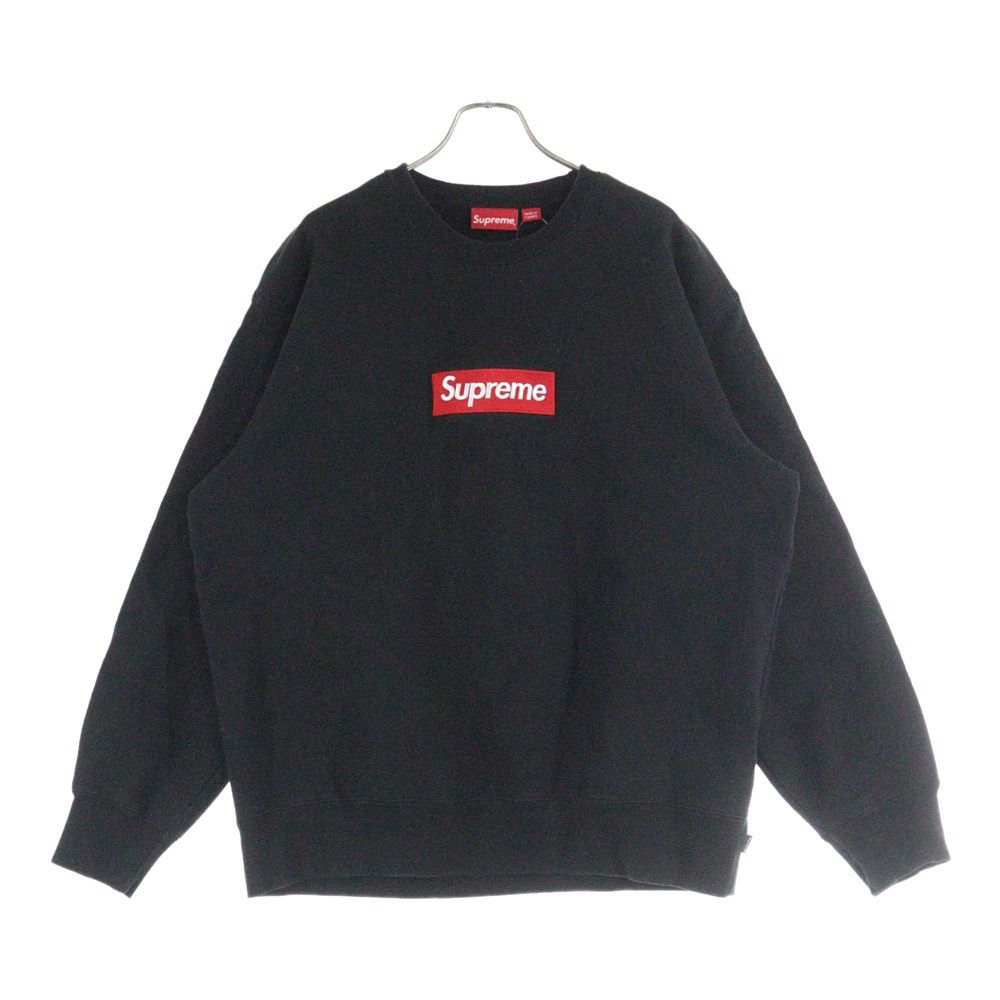 SUPREME シュプリーム 22AW Box Logo Crewneck Sweatshirt ボックスロゴ クルーネックスウェット ブラック