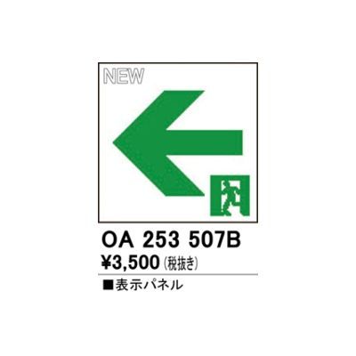 【新品・7営業日以内発送】オーデリック ODELIC OA253507B LED誘導灯用パネル【沖縄離島販売不可】