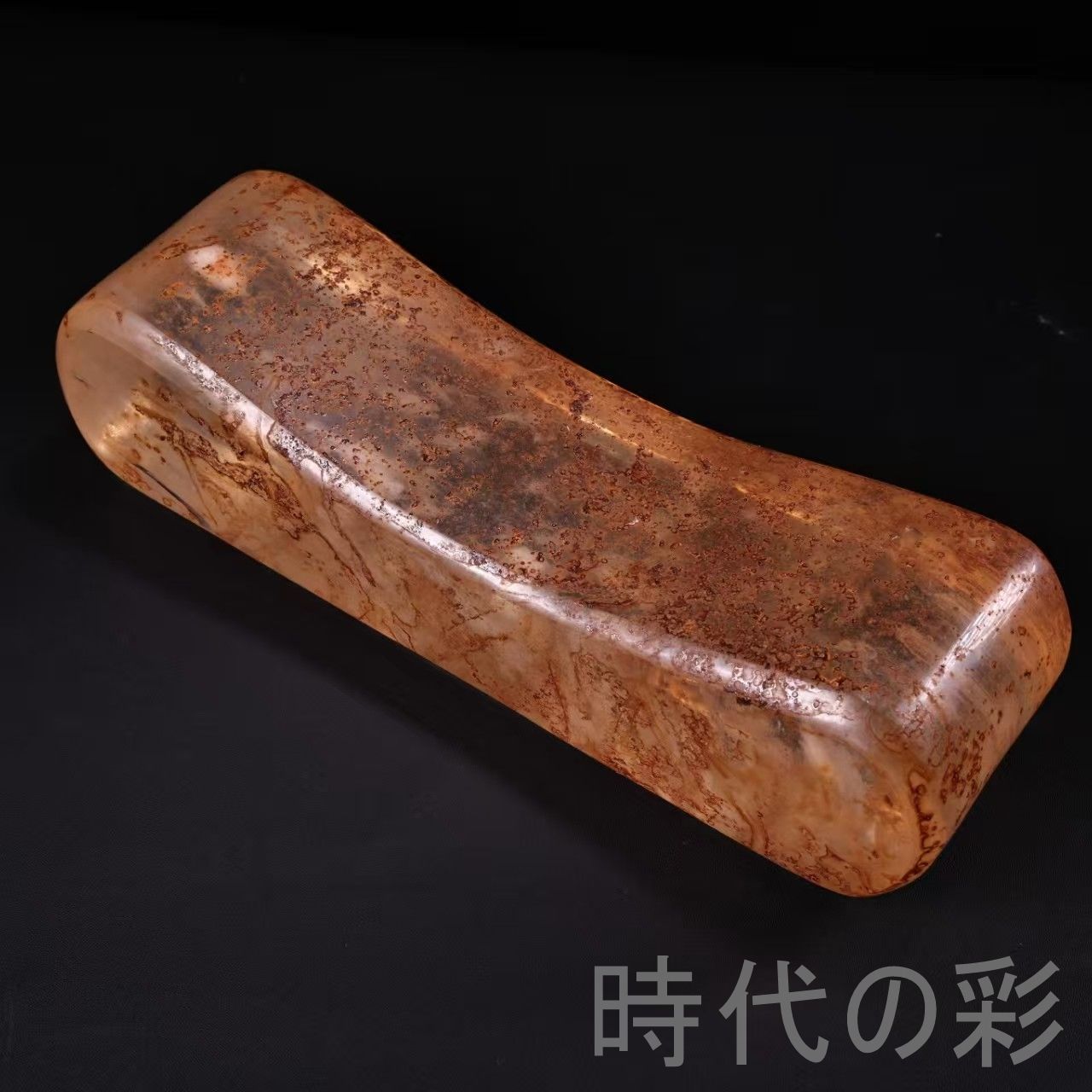 中国古美術 旧蔵 天然老水晶 枕 保存完好 古玩 細工 古賞物 置物 時代物 収集 古美味 旧家蔵出 R07100332