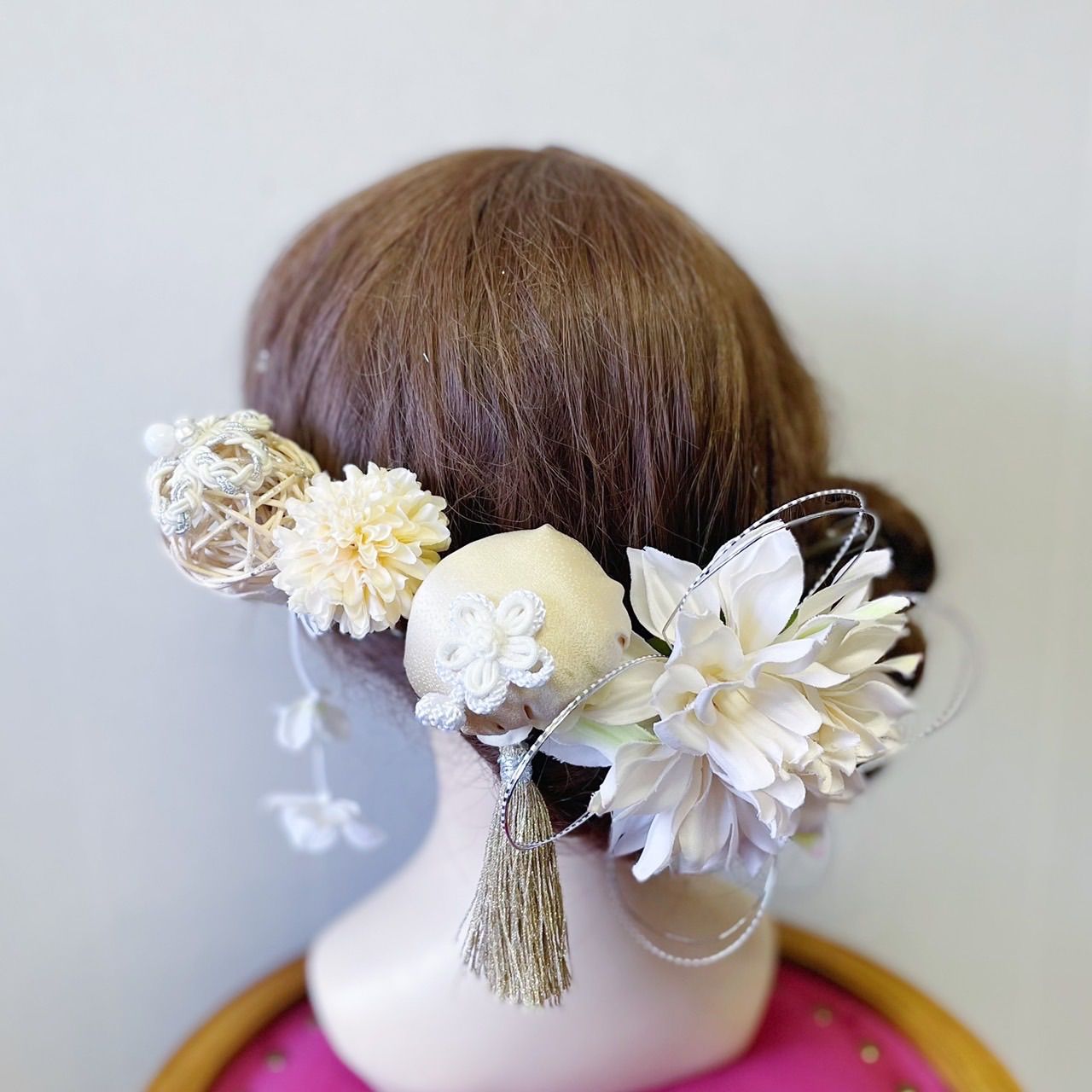 成人式　結婚式　和婚　髪飾り　やまとなでしこのかんざしセット　純白の花嫁　全６種 - メルカリShops