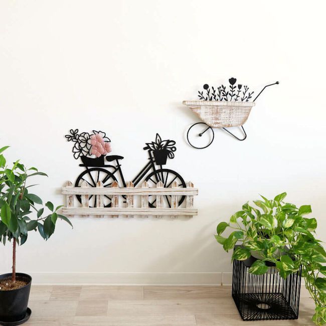 アイアンウォールアート「自転車」壁飾り ウォールデコ アートパネル（1281） アイアンウォールアート「自転車」壁飾り 壁掛け 壁面装飾
