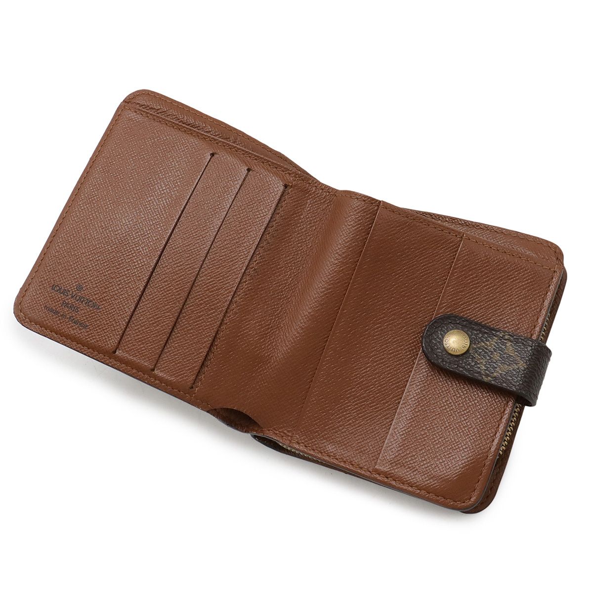 ルイヴィトン コンパクトジップ モノグラム ラウンドファスナー二