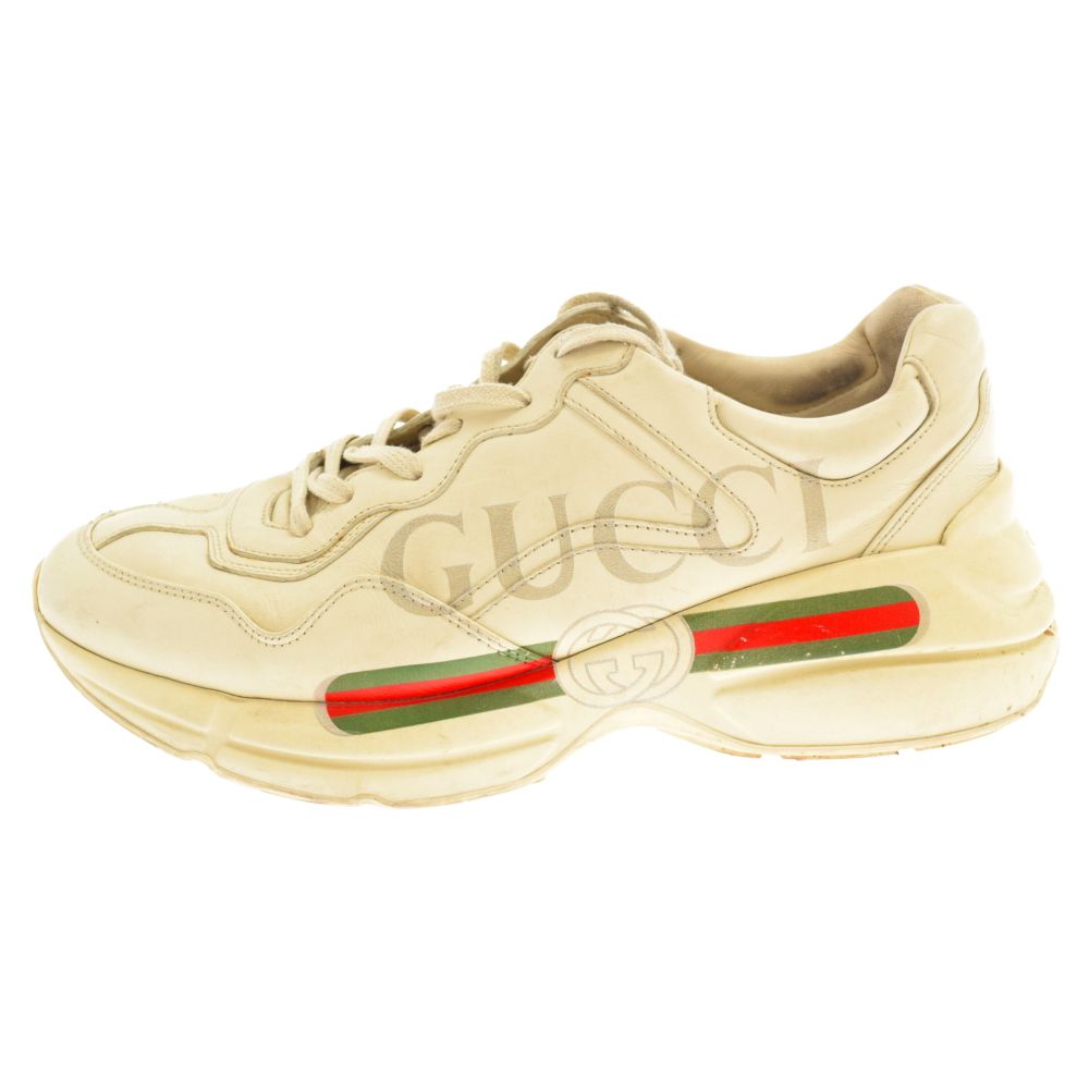 GUCCI (グッチ) 18SS RHYTON ライトン レザー ローカットスニーカー