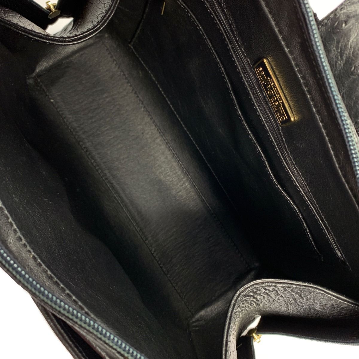 ▽▽santagostino サンタゴスティーノ ハンドバッグ オーストリッチ  