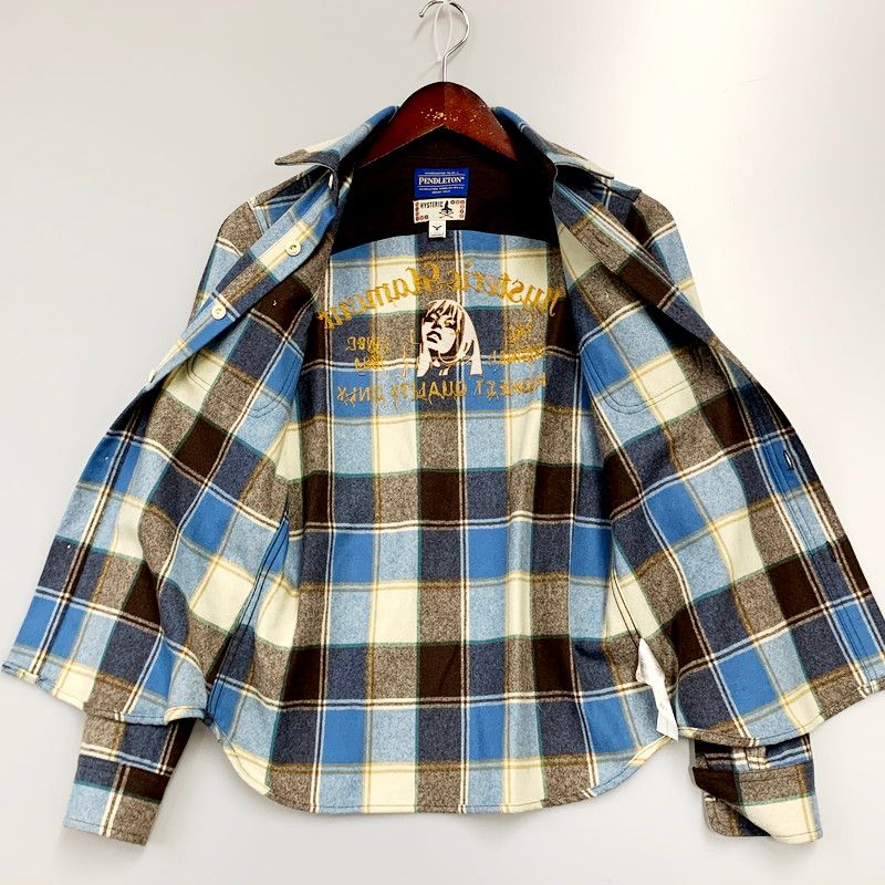 中古品】HYSTERIC GLAMOUR ヒステリックグラマー × PENDLETON ペンドルトン コラボ 0141AH12 長袖チェックシャツ  サイズ：F カラー：マルチカラー レディース 【168-240601-hi-11-izu】 - メルカリ