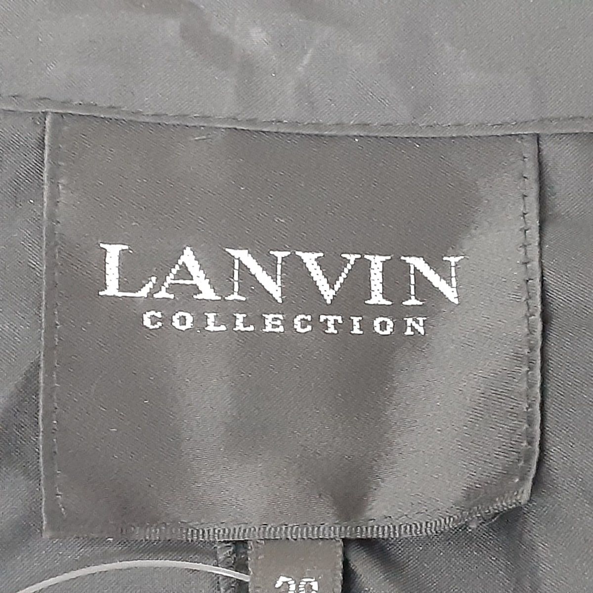 LANVIN COLLECTION(ランバンコレクション) ジャケット サイズ38 M レディース - 黒 長袖/春/秋