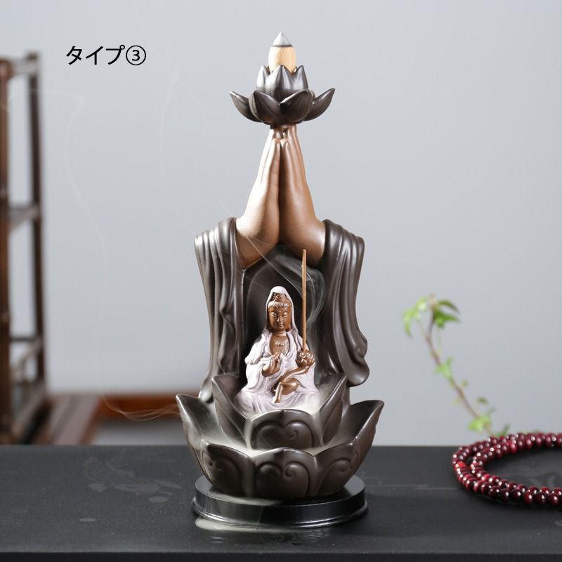 2個セット レゲエ ラスタマン お香立て 時計 置き物 インテリア