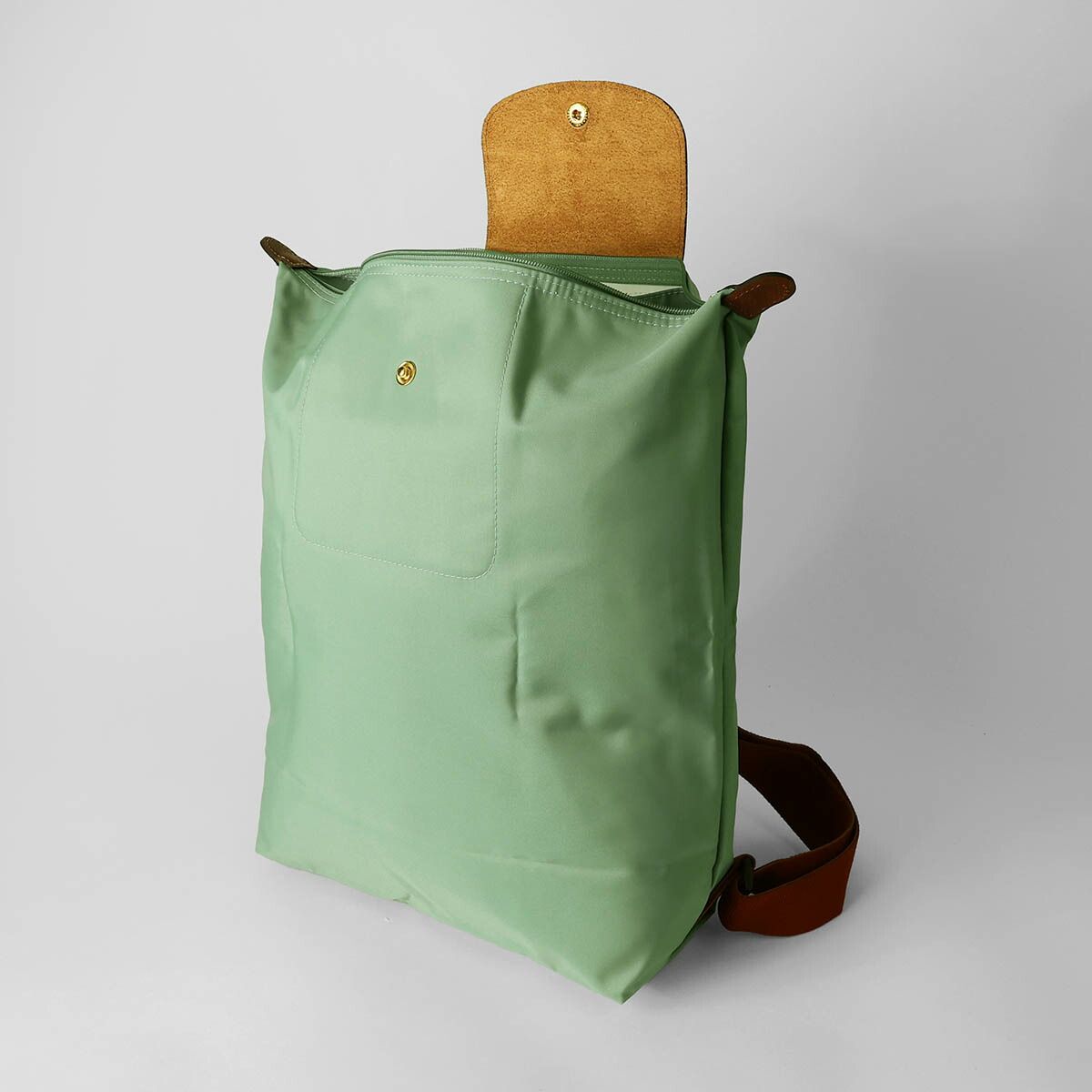 m*o様 正規品　 ロンシャン　ルプリアージュ　M バックパック セラドン　リュ 新品 ロンシャン LONGCHAMP リュックサック ル プリアージュ