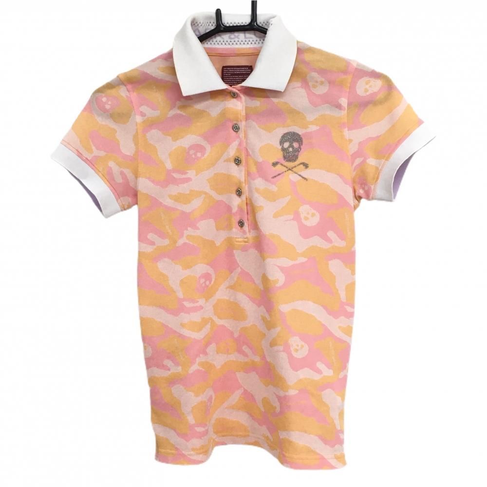 MARK & LONA ピンク カモフラージュ ポロシャツ MARK & LONA ピンク カモフラージュ ポロシャツ MARK&LONA 【美品