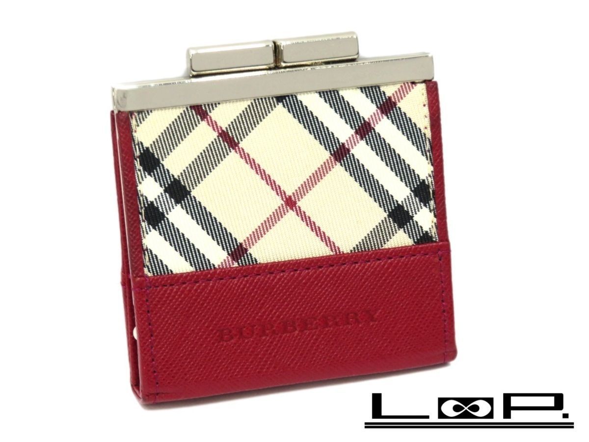 あす楽対応】 BURBERRY 2つ折り財布 赤 tdh-latinoamerica.de