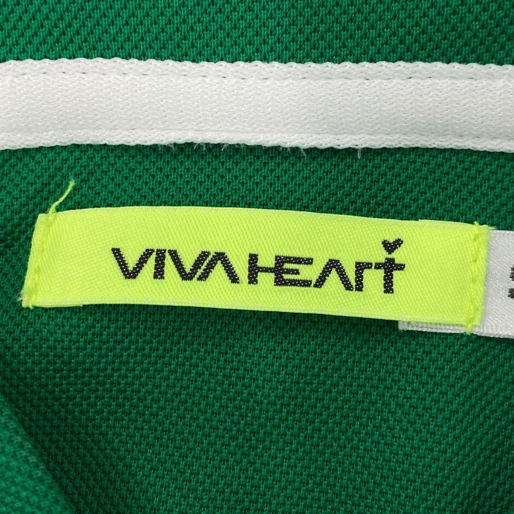 サイズ：42 VIVA HEART ビバハート  ノースリーブポロシャツ  ピンク系 [240101459495] ゴルフウェア レディース ストスト VIVA HEART ビバガール 半袖ポロシャツ 黒×ピンク ロゴプリント