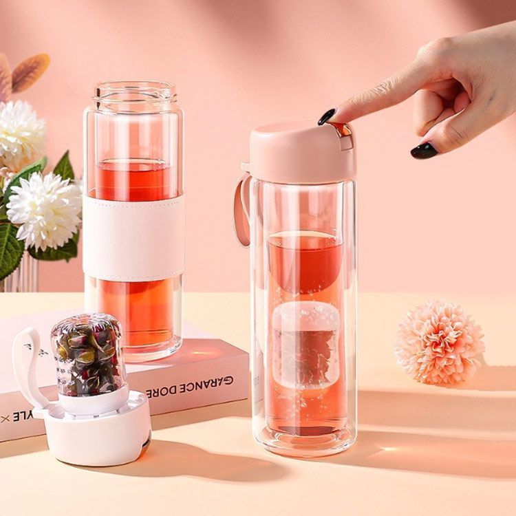 お茶 ボトル ティーボトル 茶こし 水筒 耐熱 茶こし付き