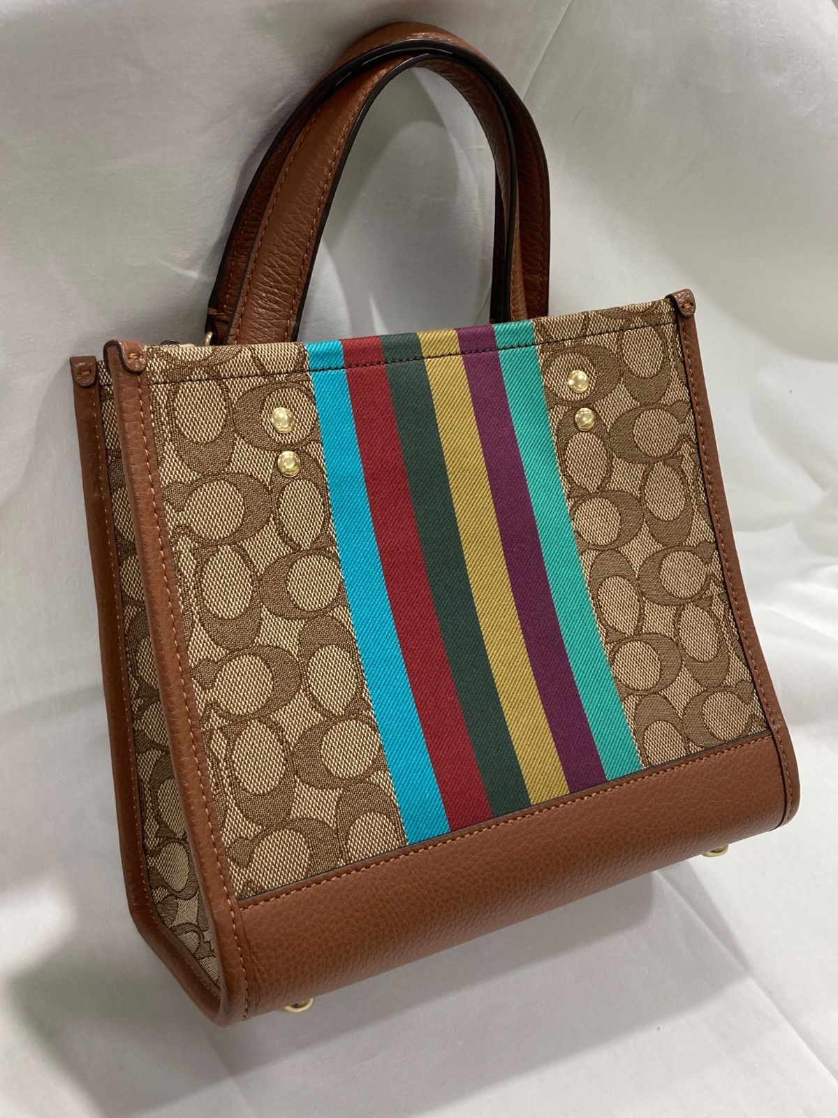 COACH コーチ デンプシートート シグネチャー トートバッグ キャンバス 