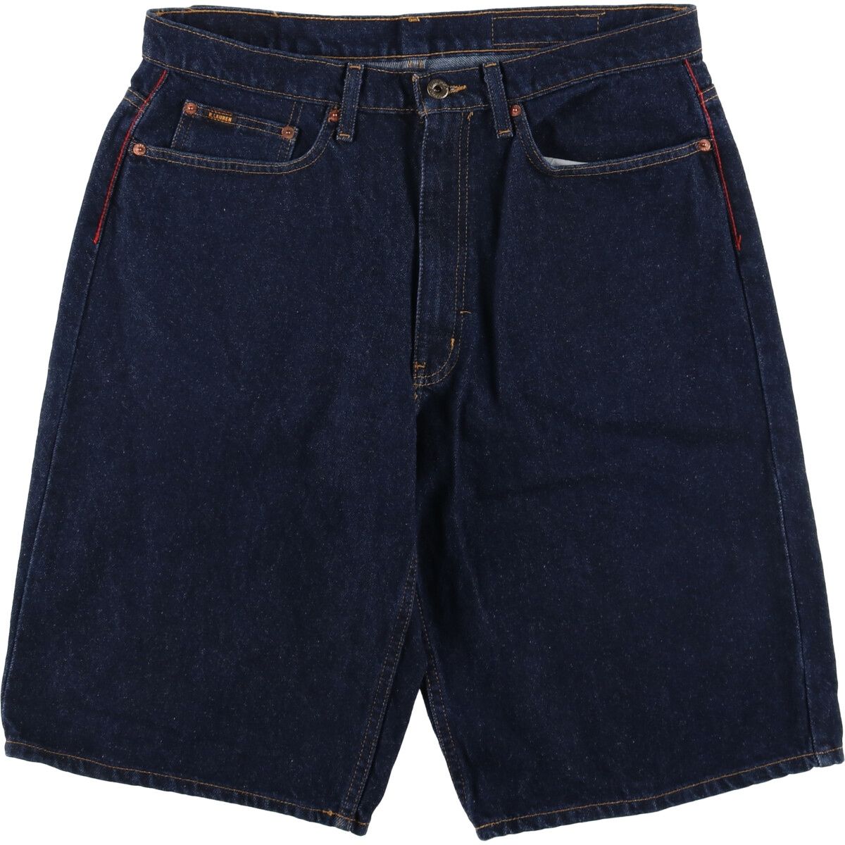 古着 ラルフローレン Ralph Lauren POLO JEANS COMPANY BANNER SHORT デニムショーツ ハーフパンツ メンズw34相当|eaa417793