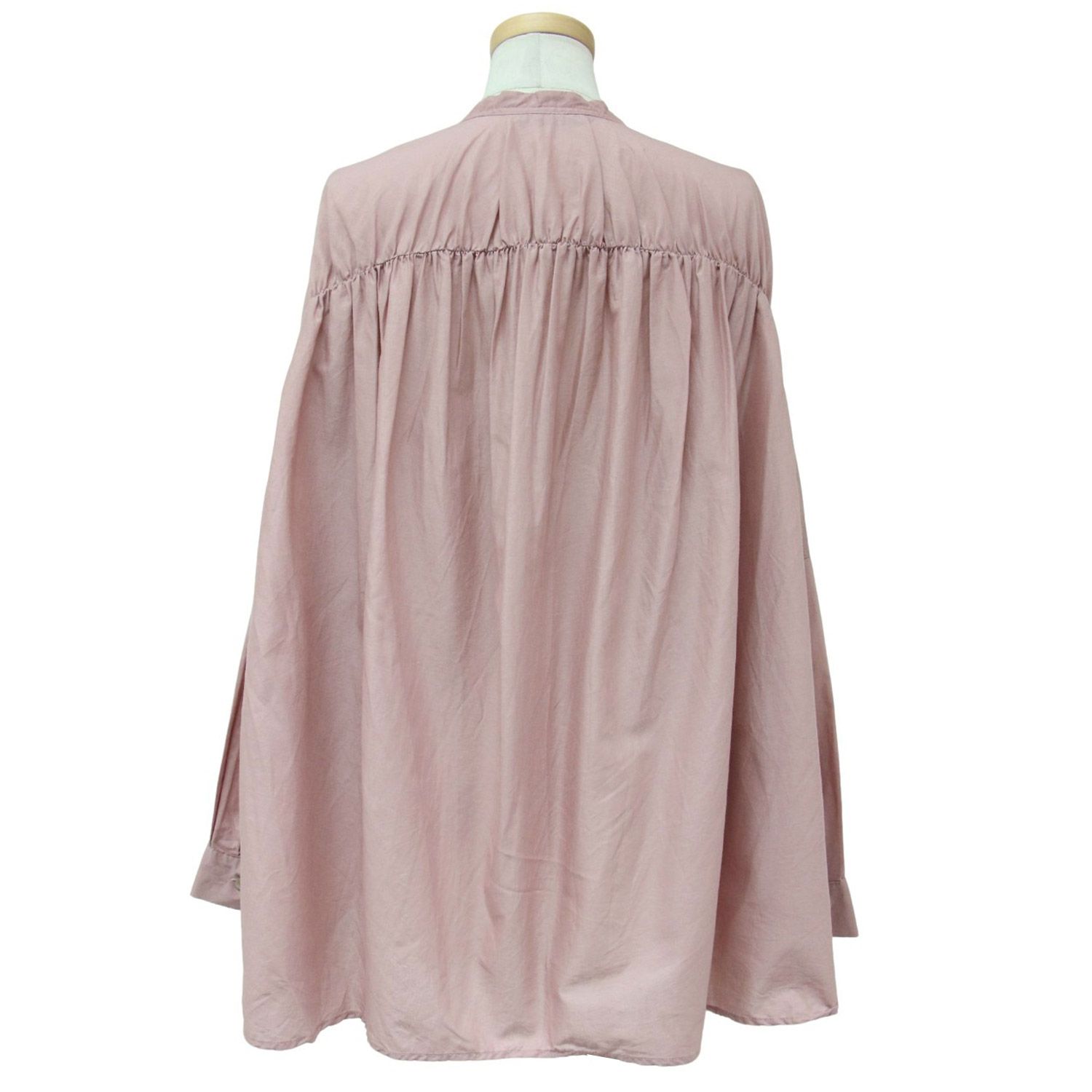 美品 mizuiro ind ミズイロインド シャツ コットン ピンク FREE 24春夏 