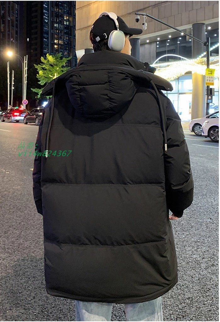 フード付き ダウンジャケット