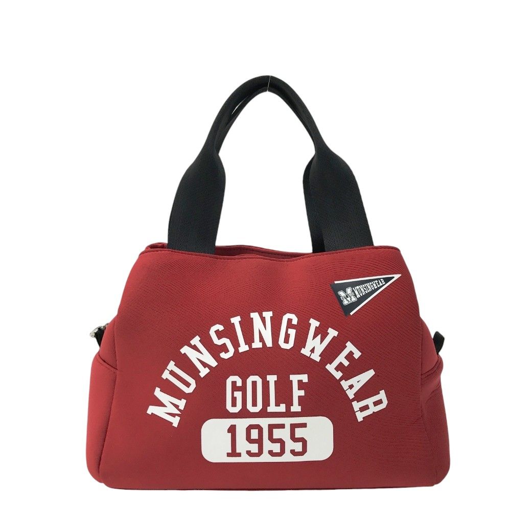 MUNSING WEAR マンシングウェア カートバッグ レッド系