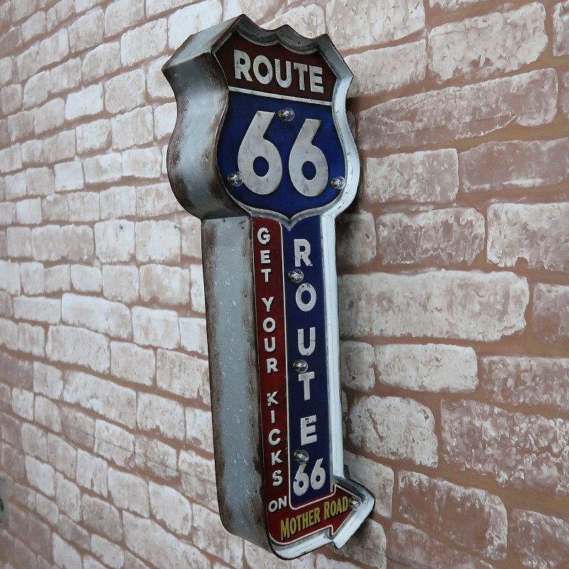 立体看板 ウォールサイン ブリキ風 ルート66 ROUTE66 BR-37 - メルカリ