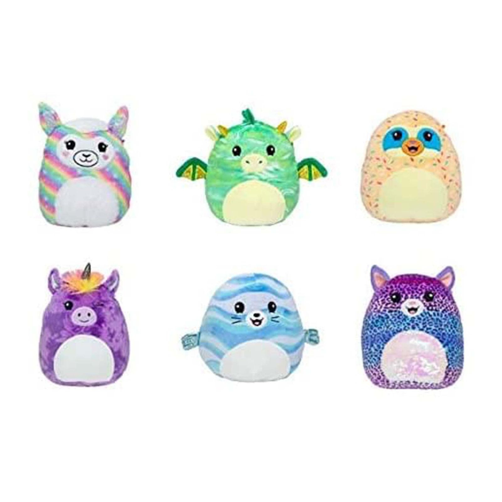 Squishmallow Kellytoy 2020 香り付き ミステリースクワッドバッグ ぬいぐるみシリーズ 1.8インチ 