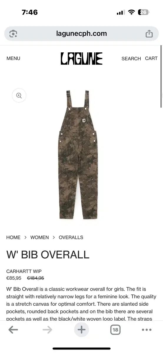 carhartt WIP オーバーオール　カモ Carhartt カーハート WIP オーバーオール カモ コンビ S carhartt