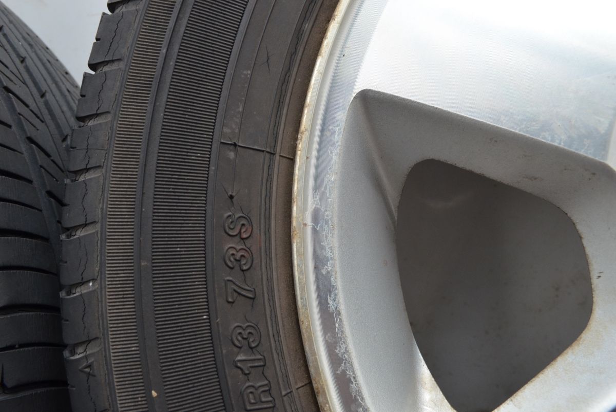 ホイールのみ スズキ ワゴンR 純正 13in 4.00B 45 PCD100 DURAN MUTECH ECO 155 65R13 MRワゴン ラパン アルト スペーシア 流用 TRITUETUBI_COM