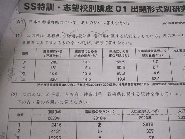 SAPIX サピックス 小6 社会 SS特訓 志望校別講座 SS-01〜14 2024年度版