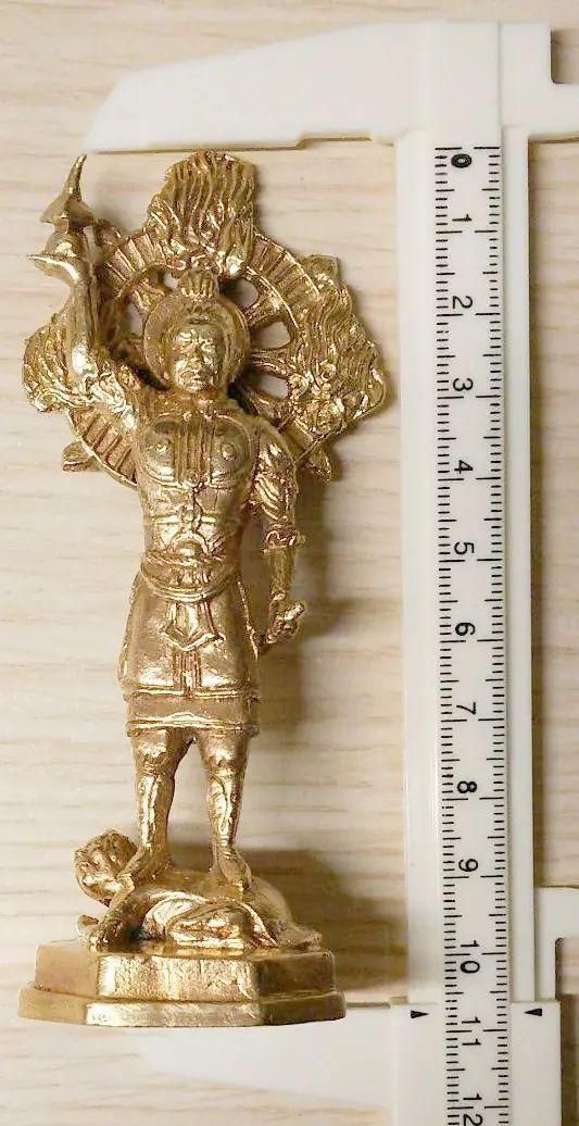 毘沙門天（多聞天） 仏像 銅製 全長10.8cm 仏教美術 七福神 - メルカリ