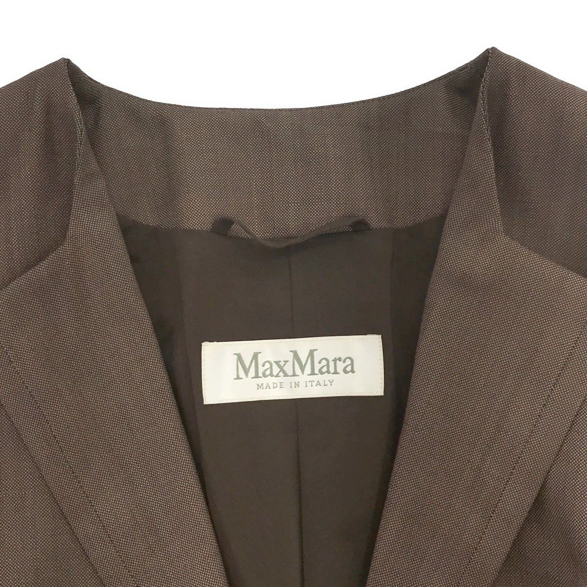 Max Mara マックスマーラ　ノーカラージャケット　38 4211024E0010_m2_a001.jpg