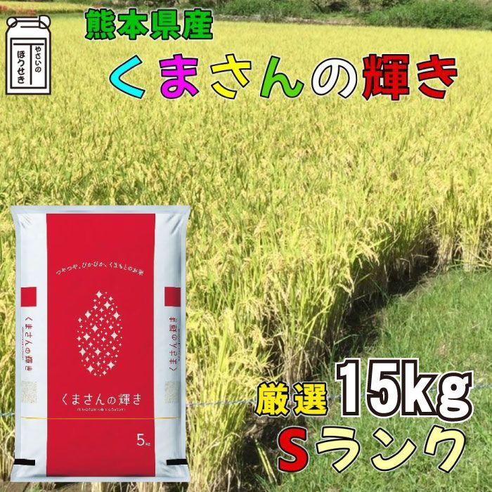 令和6年度熊本県芦北産 白米 新米 くまさんの輝き 【15kg】 最