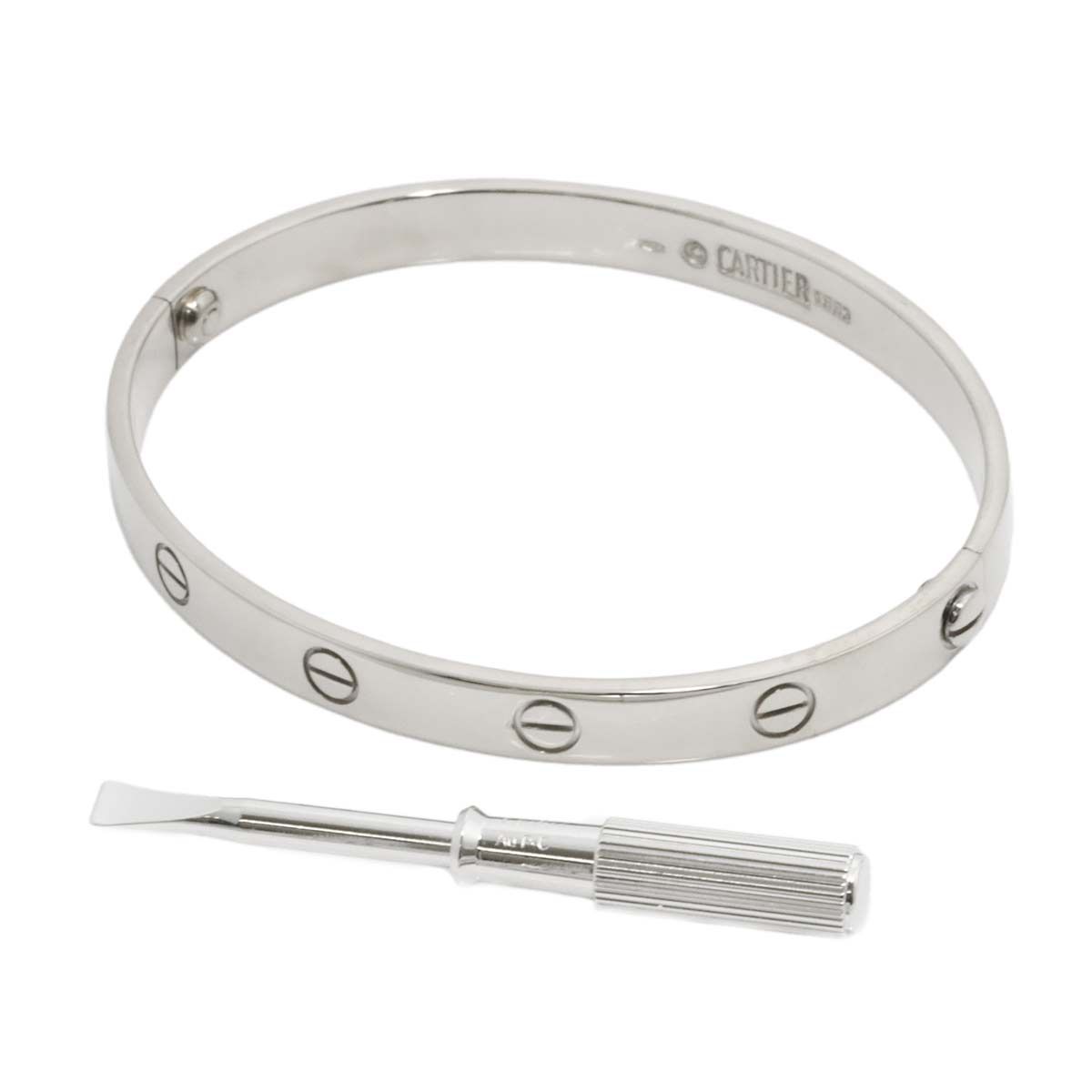 カルティエ Cartier ラブ ブレス #18 K18 WG ホワイトゴールド