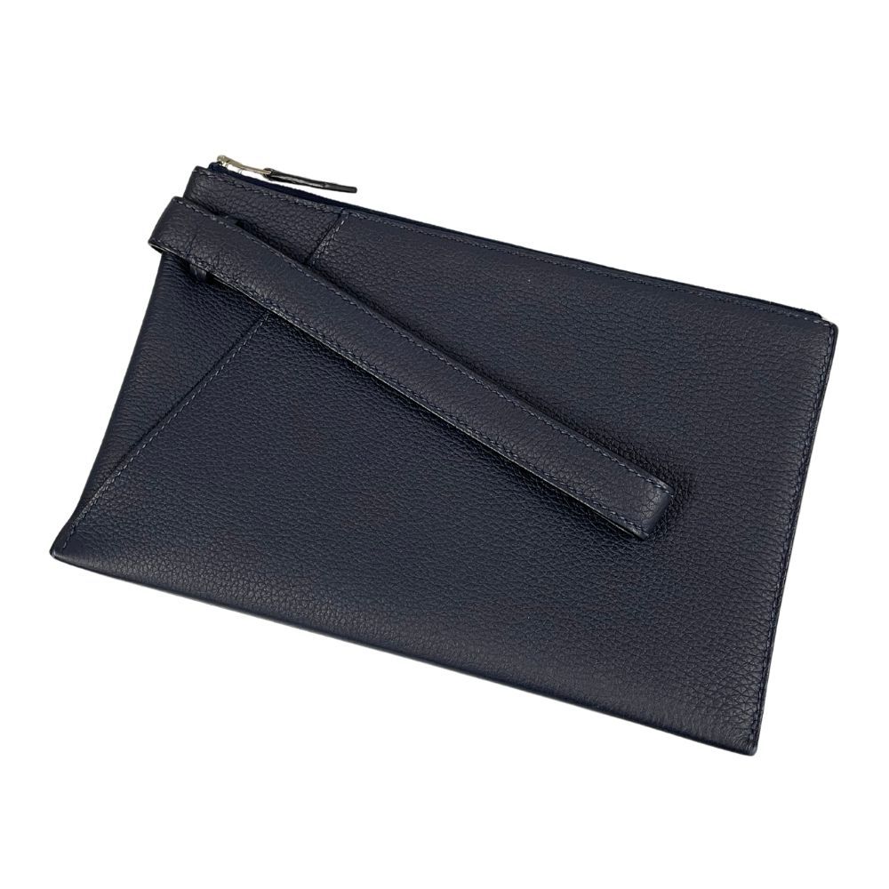HERMES エルメス カバ ヴェルティージュ クラッチバッグ C刻印 ネイビー 正規品 / 40052