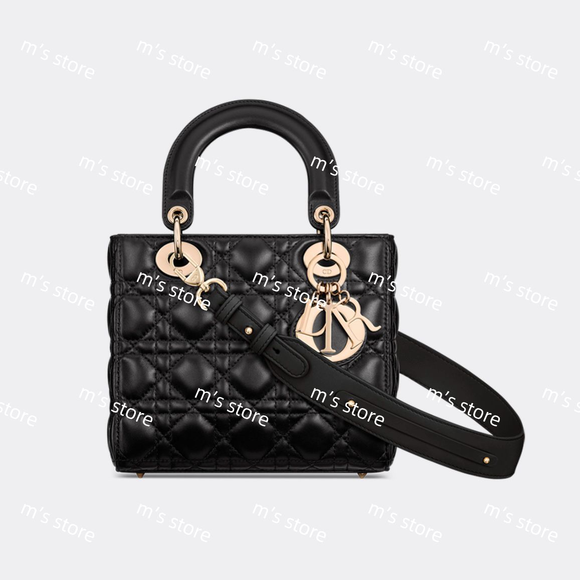 新品 Christian Dior ディオール Lady Dior My ABCDior バッグ スモール ラムスキン ブラック - メルカリ