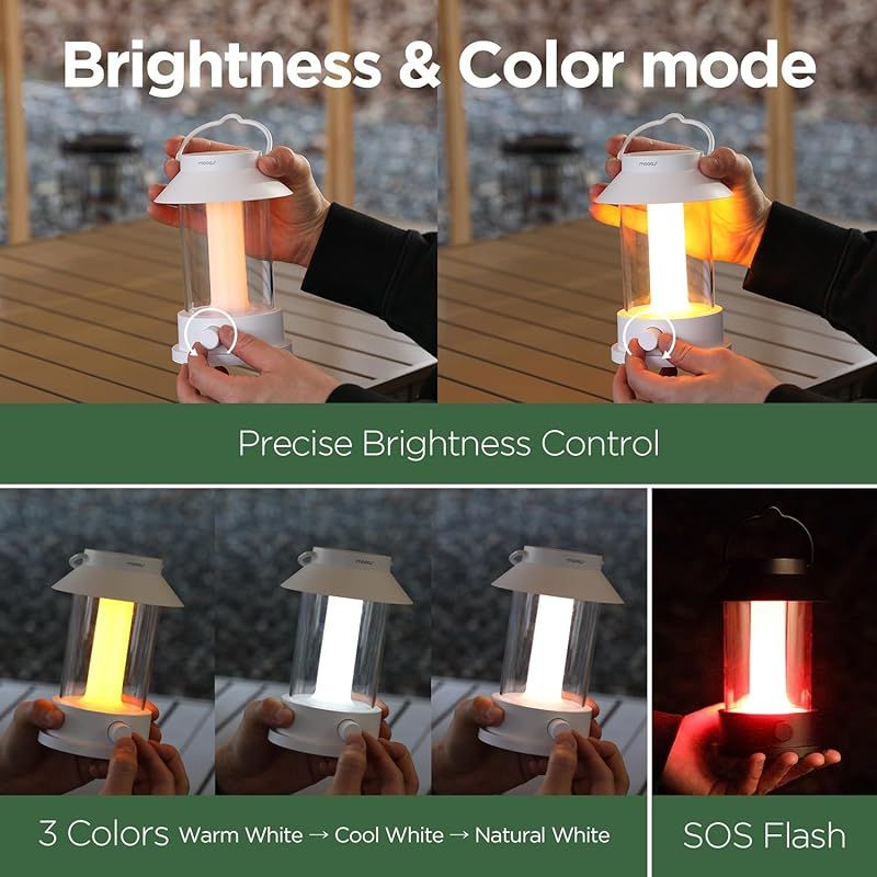 3つの照明モード付き ブラック