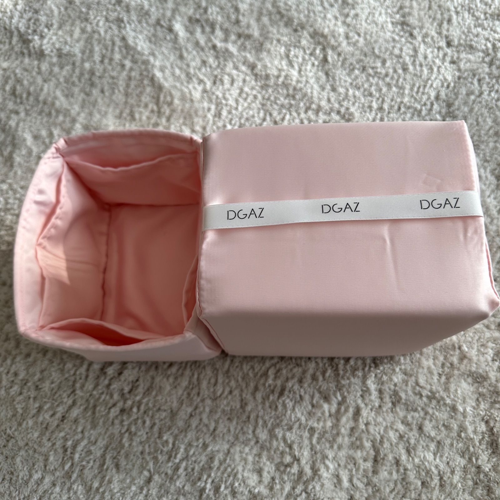 DGAZ バッグインナーバッグ インナーバッグ 高級シルク サテン トートバッグ用  ピコタンpicotin18/22Bags（ピンク、PC18）+ピローセット
