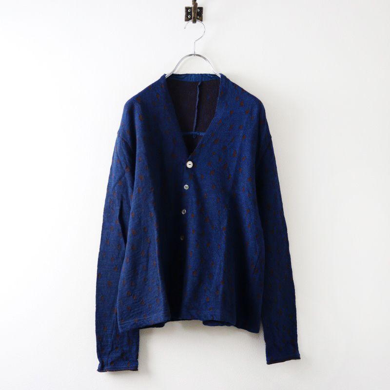 パラスパレス Pallas Palace カーディガン ミドル丈 M 2 ネイビー 紺