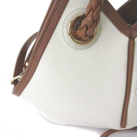 ロペ ROPE teau navire トゥ ナビーレ SHOULDER BAG Small ECRU TAN 美  