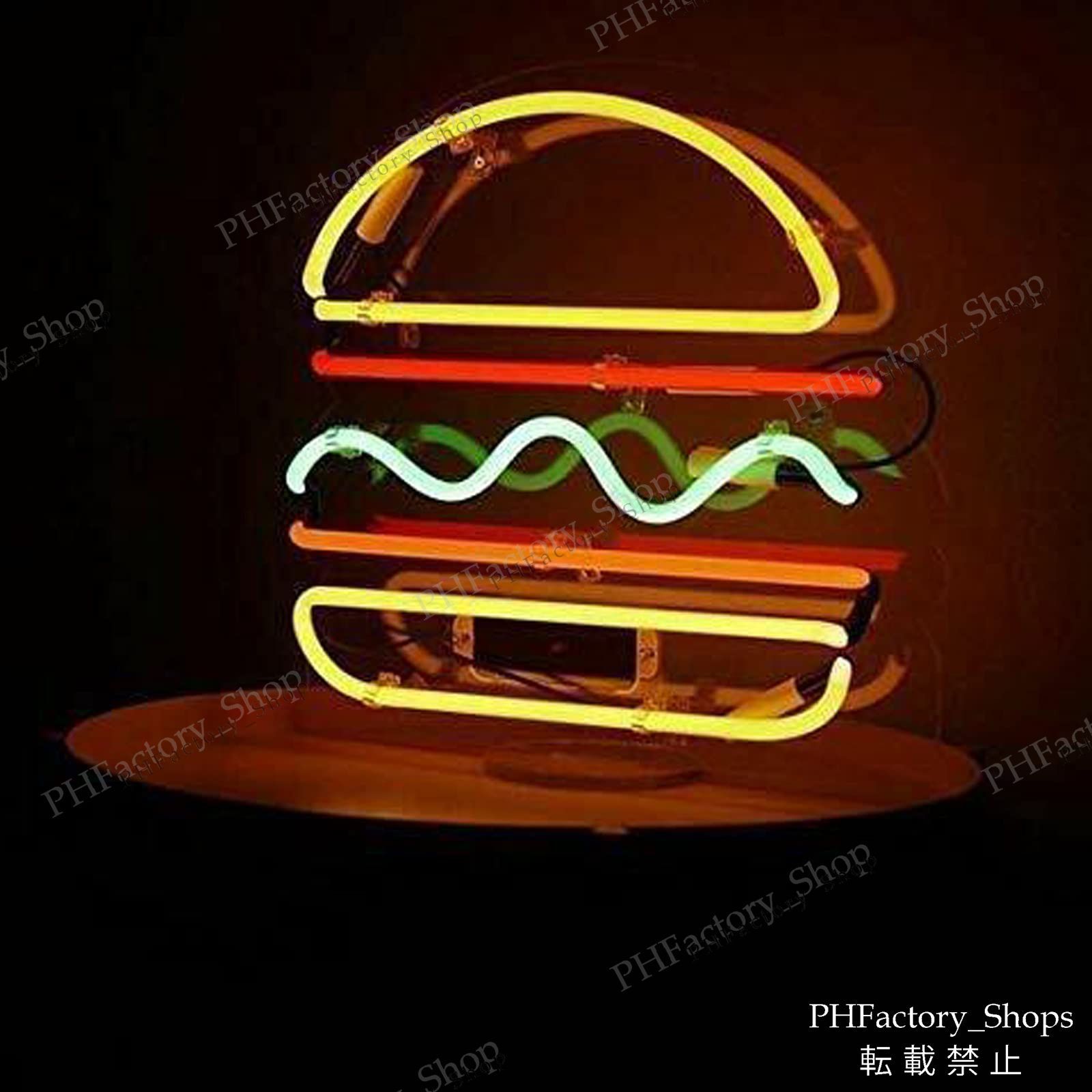 ネオンサイン BURGER ハンバーガー 店舗装飾 インテリア レストラン
