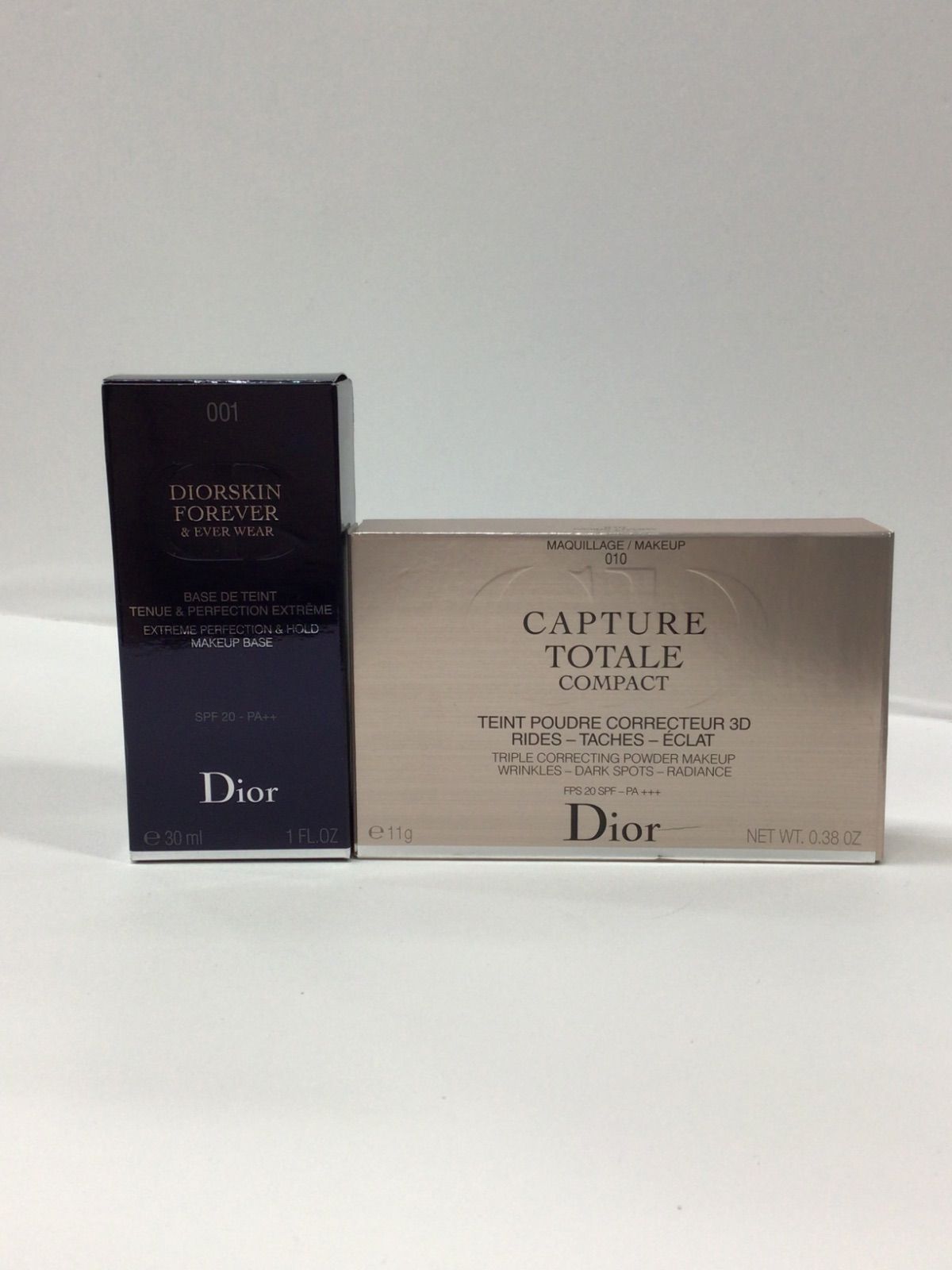 F1381 Christian Dior クリスチャンディオール ディオールスキン フォーエバー＆エヴァーベース001 30ml カプチュールトータル トリプルコレクティング パウダーコンパクト 11g 計2点セット