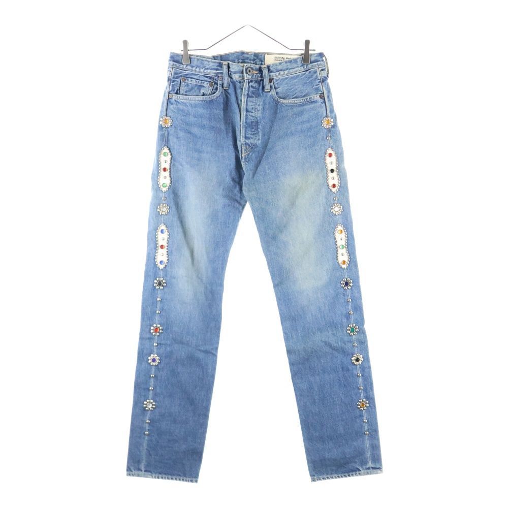 KAPITAL キャピタル 14oz 5P モンキーCISCOスタッズデニムパンツ インディゴ EK-1174