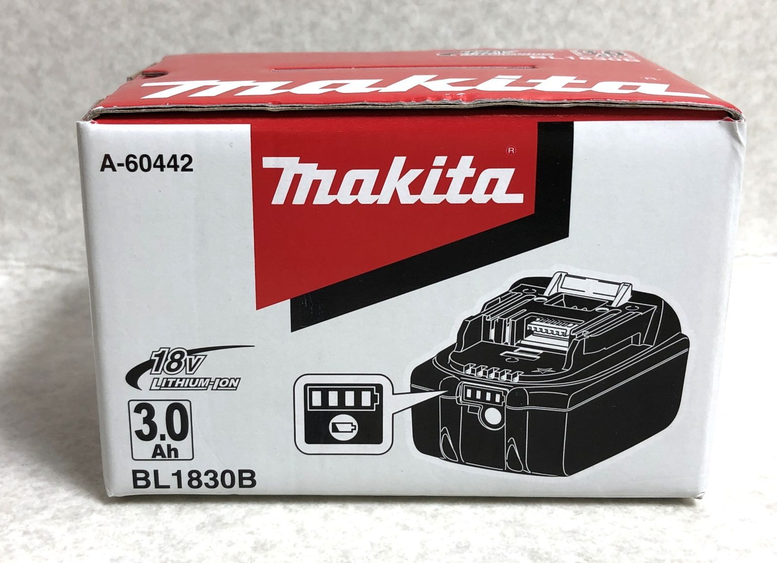 DH507】Makita マキタ 18V 3.0Ah リチウムイオンバッテリー BL1830B