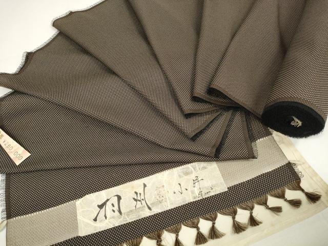 平和屋着物＊夏物 お召 反物 着尺 十字絣 上代28万 DAAW7304zzz