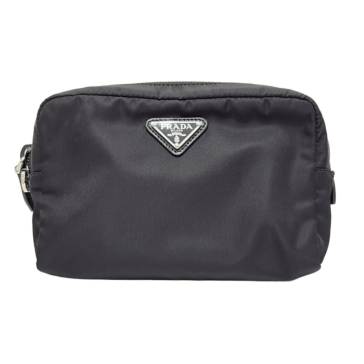 PRADA(プラダ) ポーチ美品 スモール Re-Nylon ポーチ 1SN021 黒 Re  