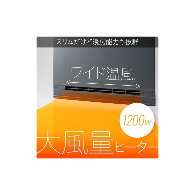 スリーアップ 節電/室温センサー付 大風量 超薄型 速暖モード付 ワイド