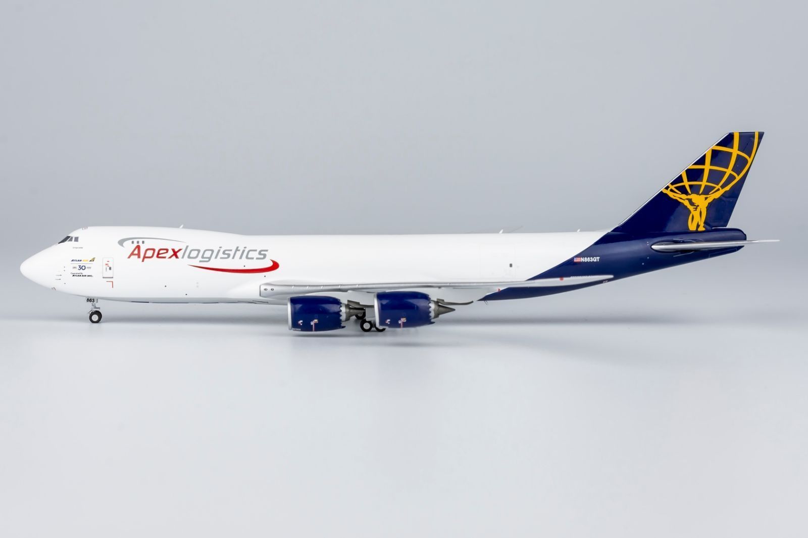 NGmodel アトラス航空 747-8F N863GT 1|400 78015