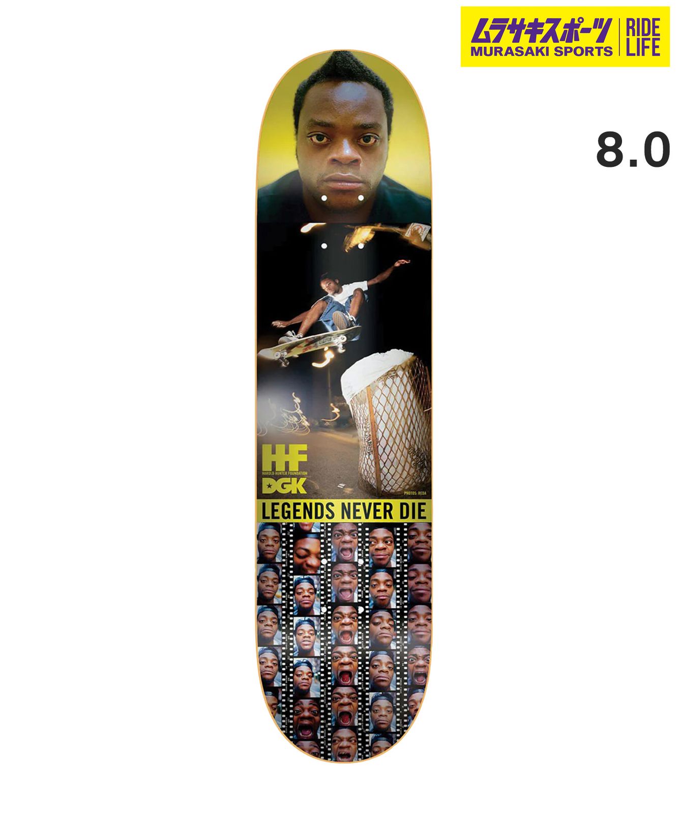 ムラスポ公式 DGK ディージーケー スケートボード デッキ 8.0inch Street S ier ムラサキスポーツ