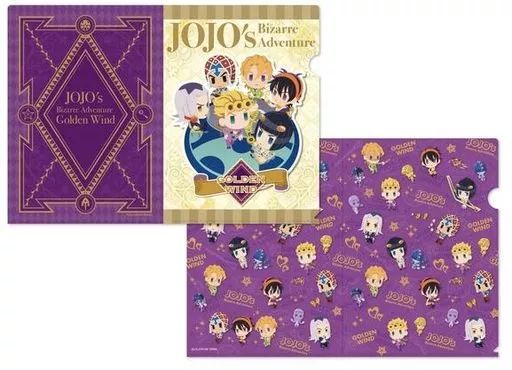 中古】クリアファイル 第五部 黄金の風ver. A4クリアファイルセット(2 