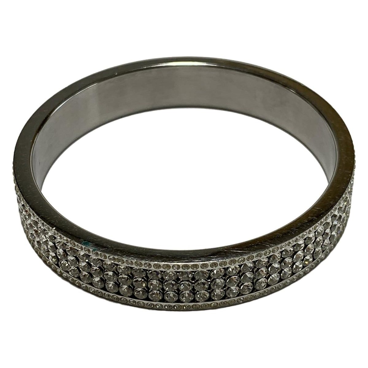 スワロフスキー/バングル SWAROVSKI(スワロフスキー) バングル美品 - シルバー サイズ：M