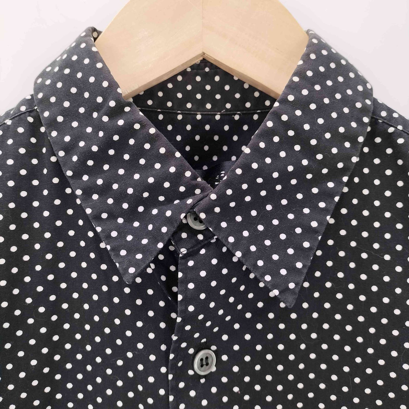 肌触りがいい BLACK ブラックコムデギャルソン COMME ドット柄 GARCONS des トップス