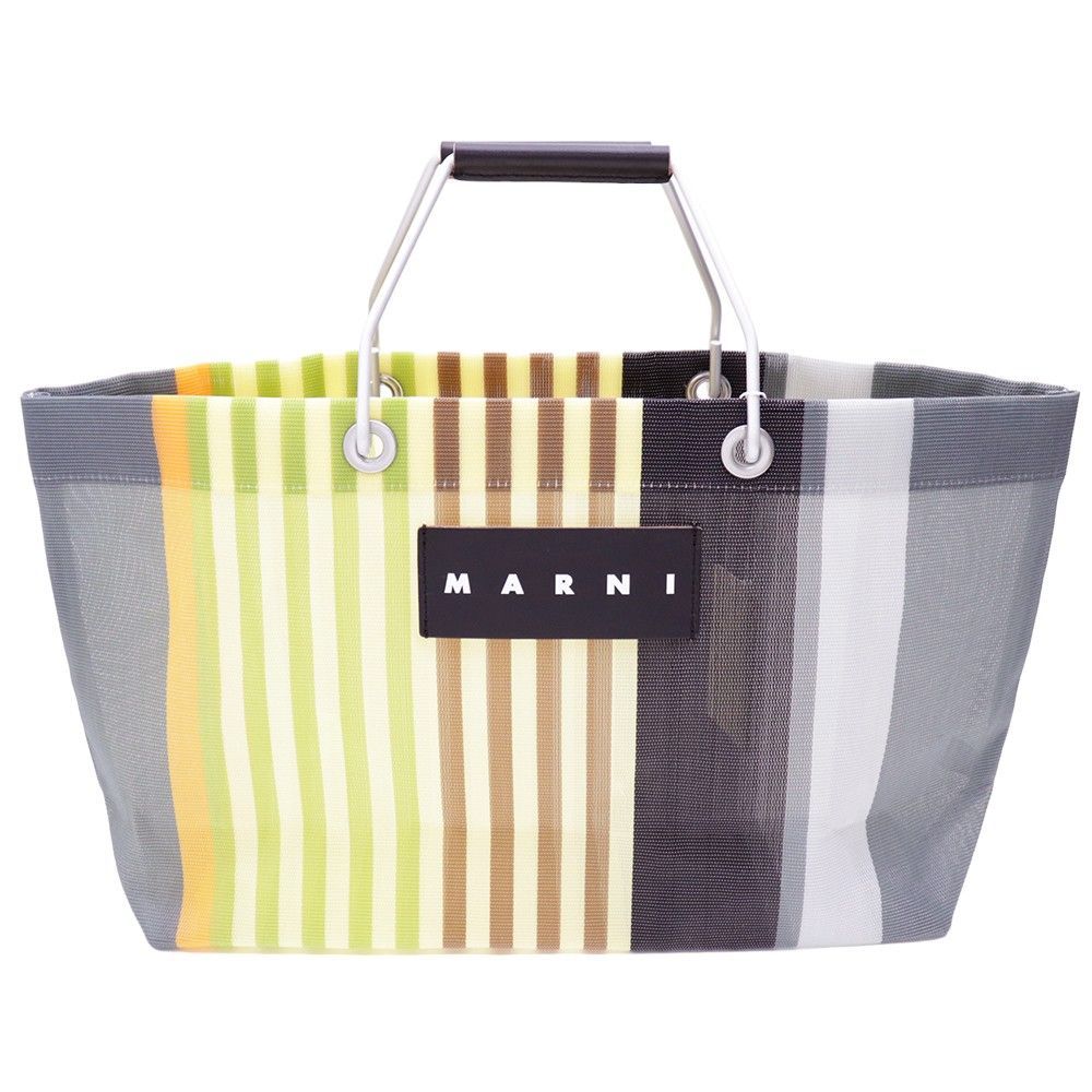 【MARNI マルニ】ストライプトートバック MARNI マルニフラワーカフェ トートバッグ ストライプバッグ