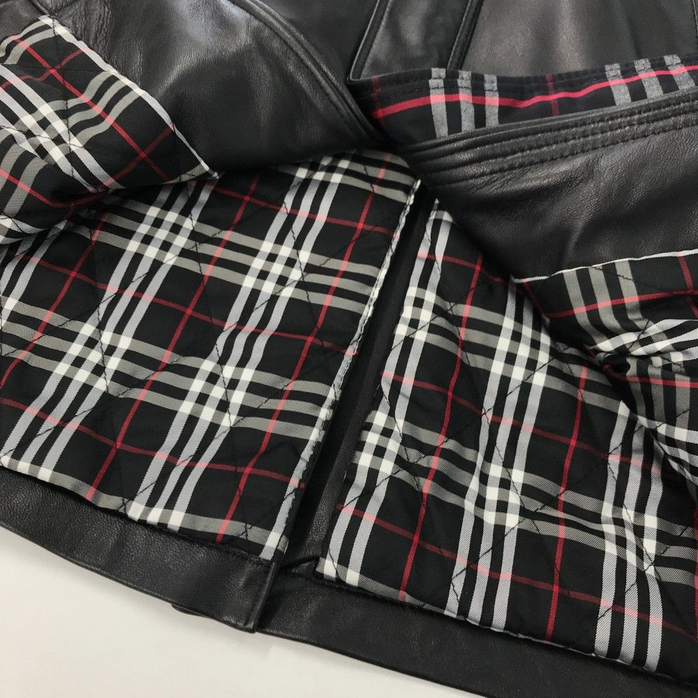 BURBERRY BLACK LABEL バーバリーブラックレーベル レザーコート